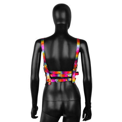 The Rainbow Leather Strappy Harness
