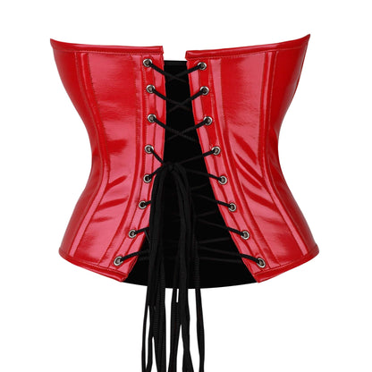 Red Patent Leather Corset