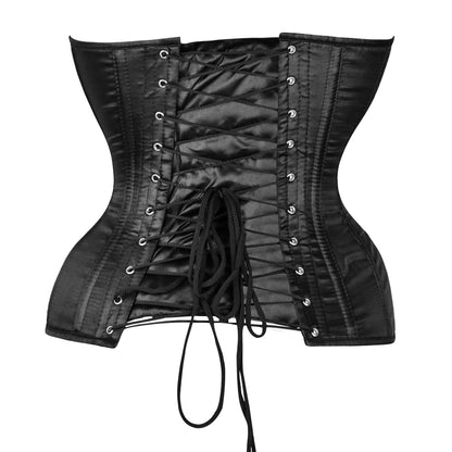 Black Satin Over Bust Corset