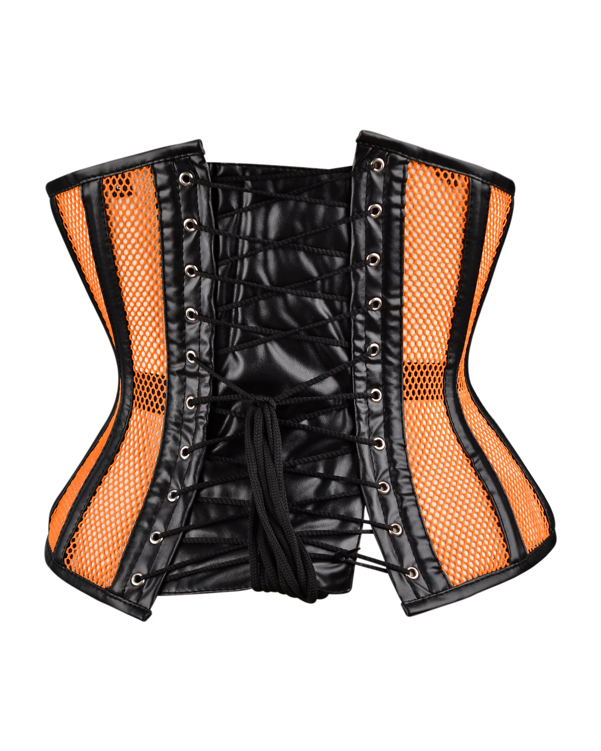 Medieval Sheer Steel-Boned Lace-Up Corset