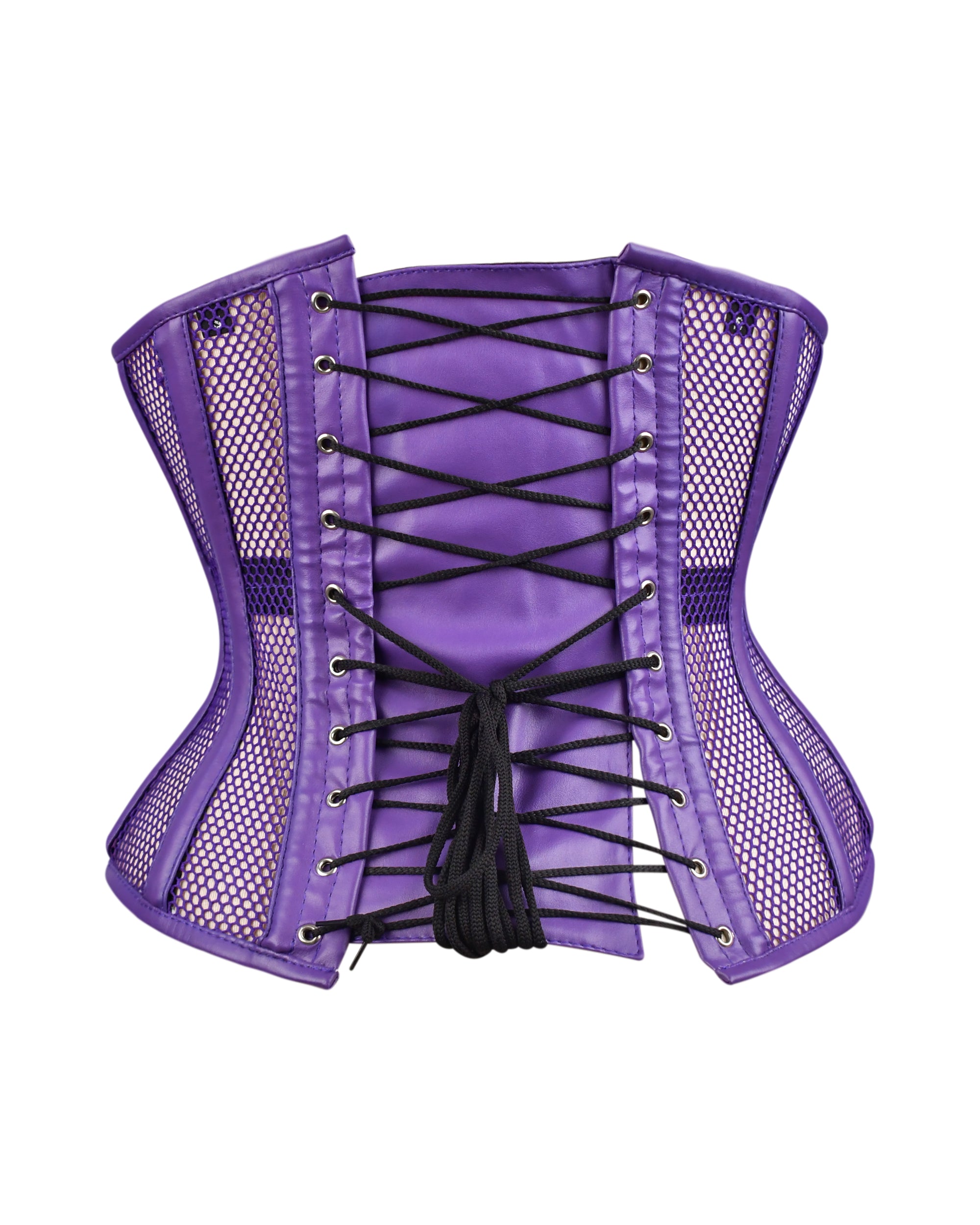 Medieval Sheer Steel-Boned Lace-Up Corset