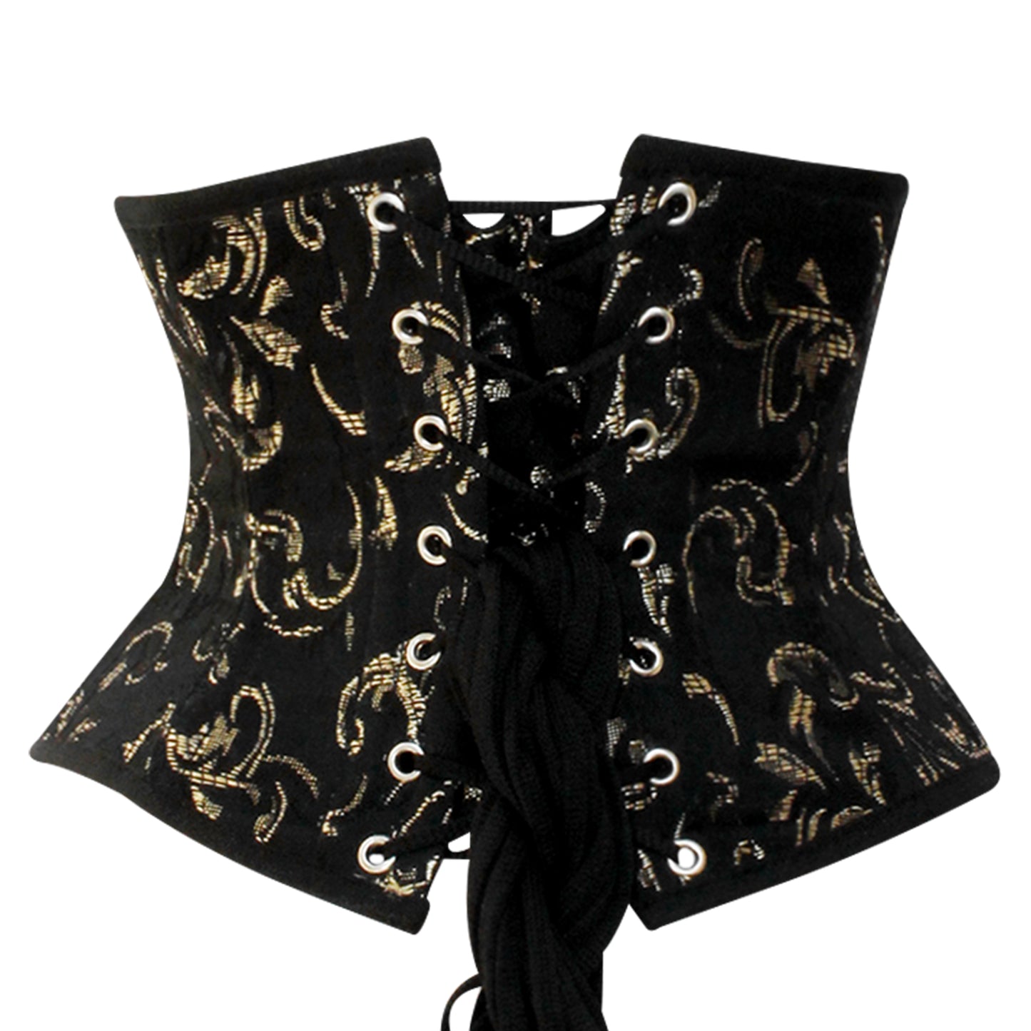Gold Brocade Mini Cincher corset - Waist Trainer Short torso