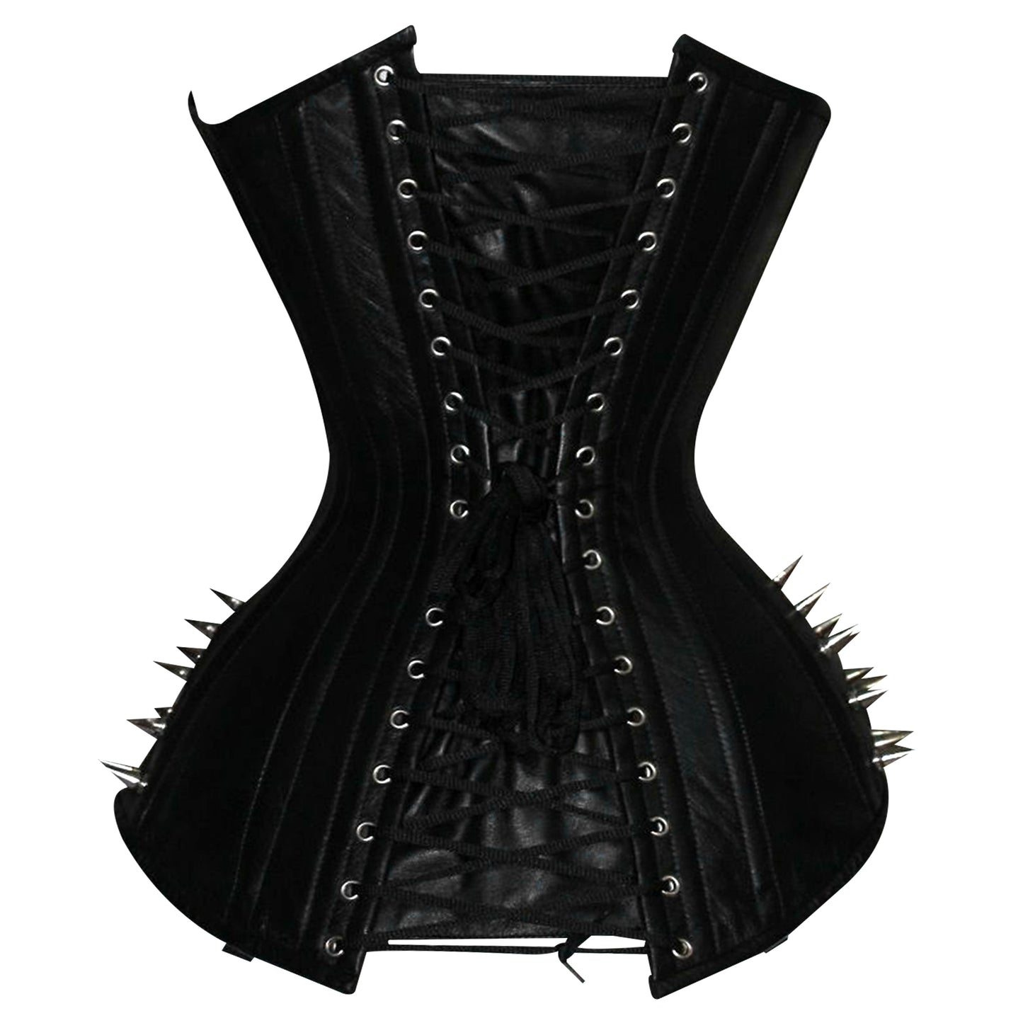 Steampunk Steel Boned Leather Overbust Corset