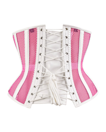 Medieval Sheer Steel-Boned Lace-Up Corset