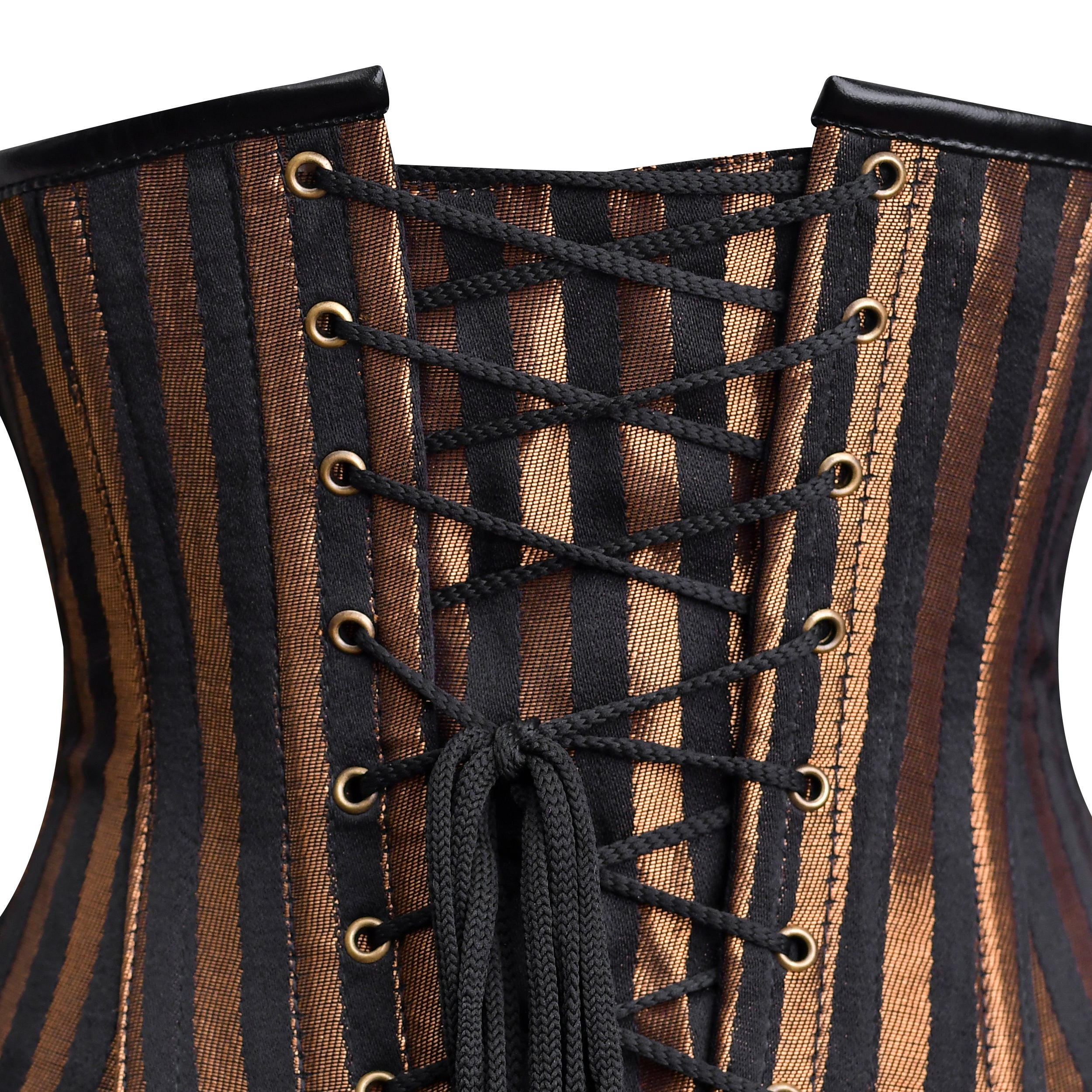 Brown Brocade Lacemade Under bust