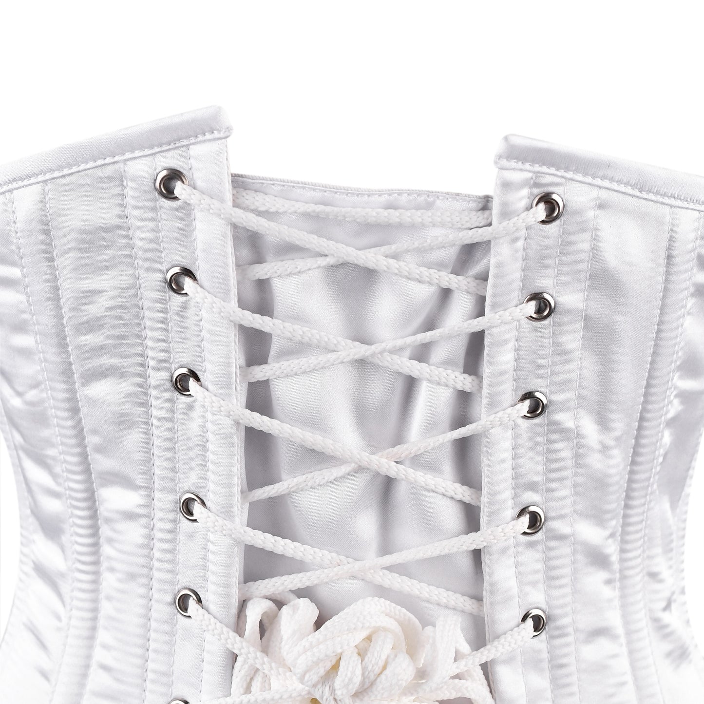 Ivory Enchantress Underbust Corset (Satin White)