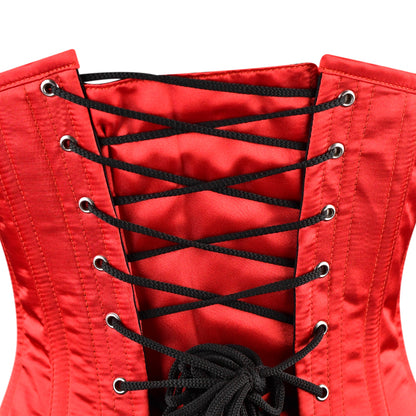 Scarlet Temptress Underbust Corset (Satin Red)