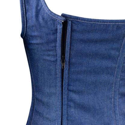 Rogue Denim Corset Top