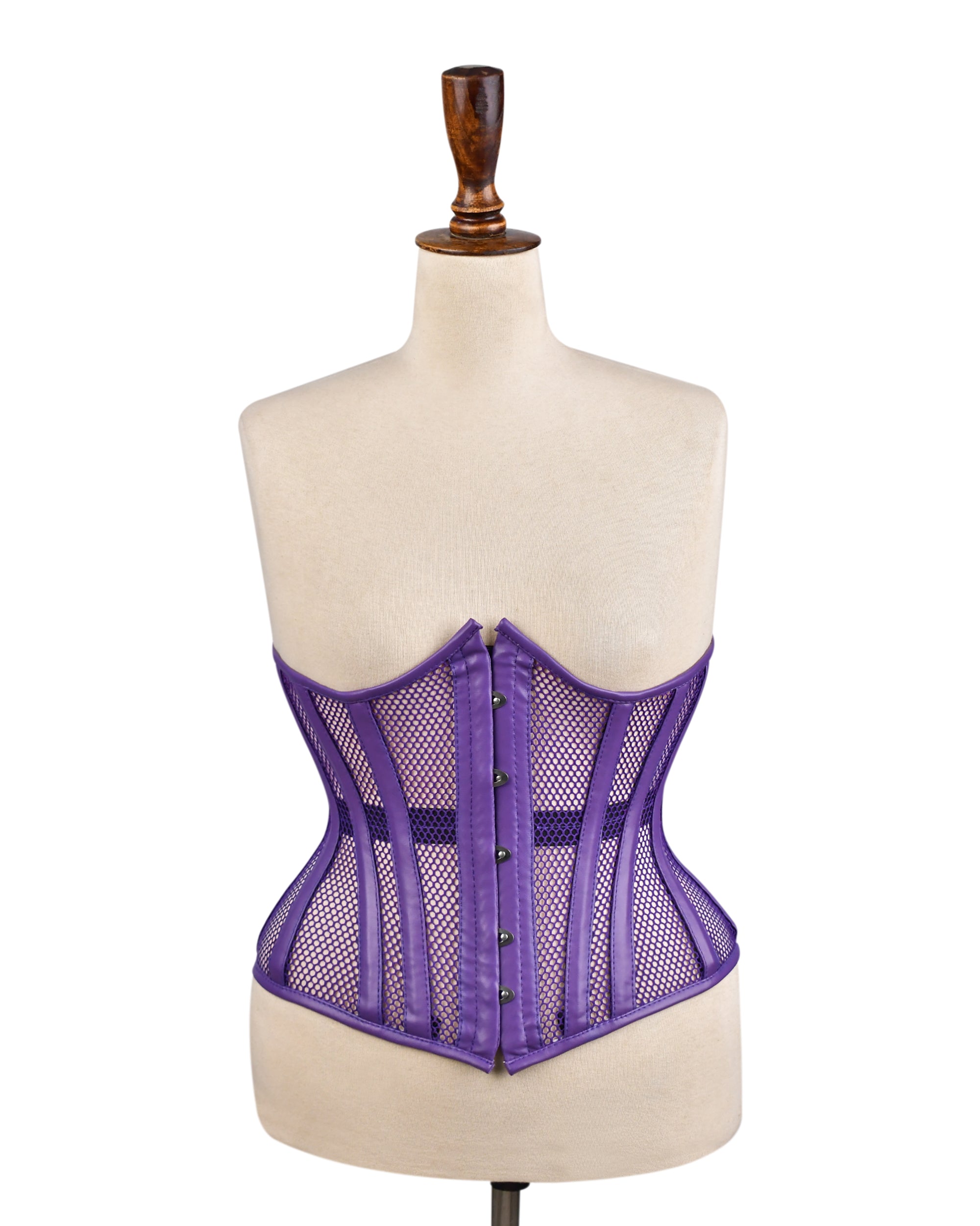 Medieval Sheer Steel-Boned Lace-Up Corset