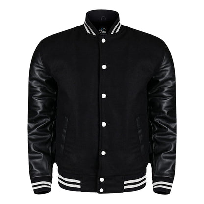 Men Varsity, Baseball , College Jacket with Leather Sleeves