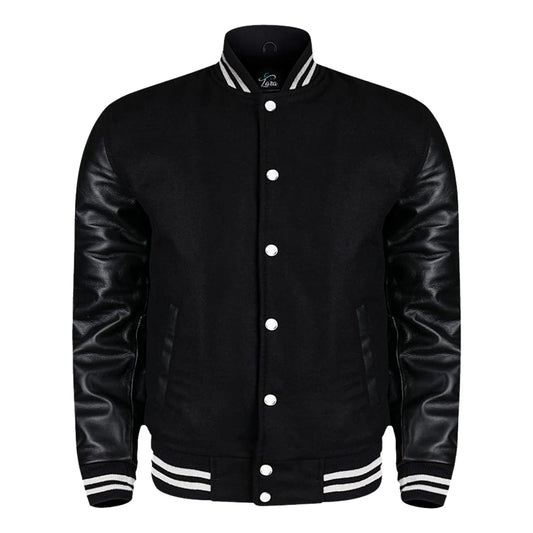 Men Varsity, Baseball , College Jacket with Leather Sleeves