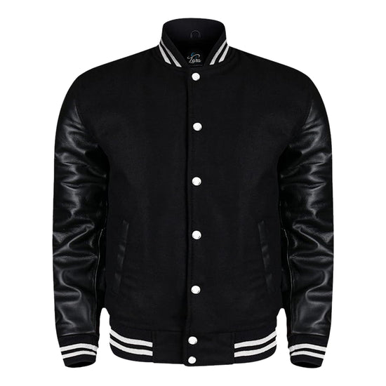 Men Varsity, Baseball , College Jacket with Leather Sleeves