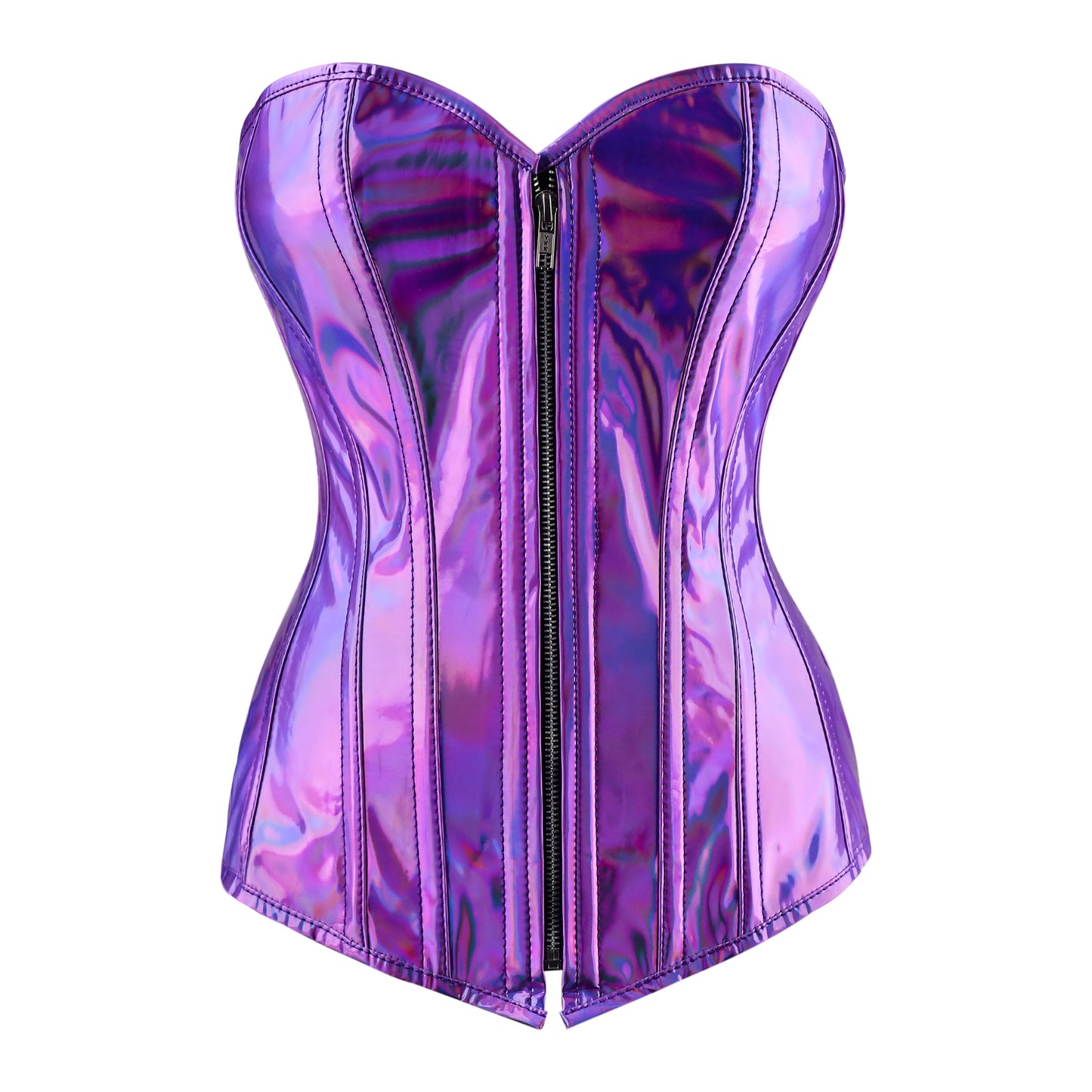 Nebula Amethyst Overbust Corset (Iridescent Violet)