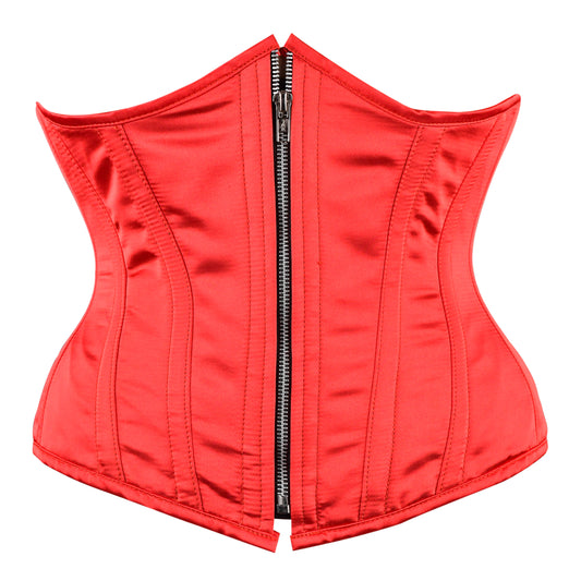 Scarlet Temptress Underbust Corset (Satin Red)