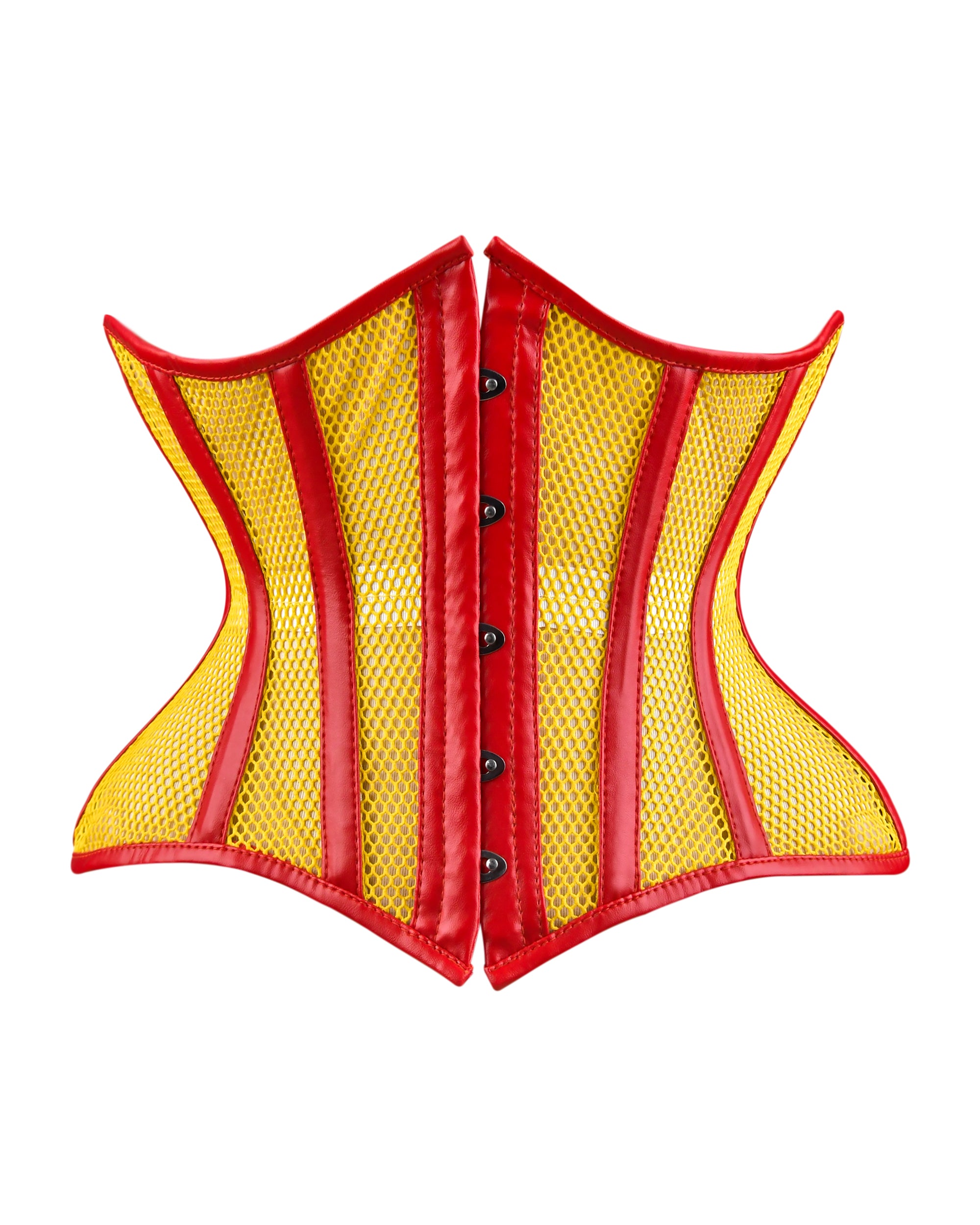 Medieval Sheer Steel-Boned Lace-Up Corset