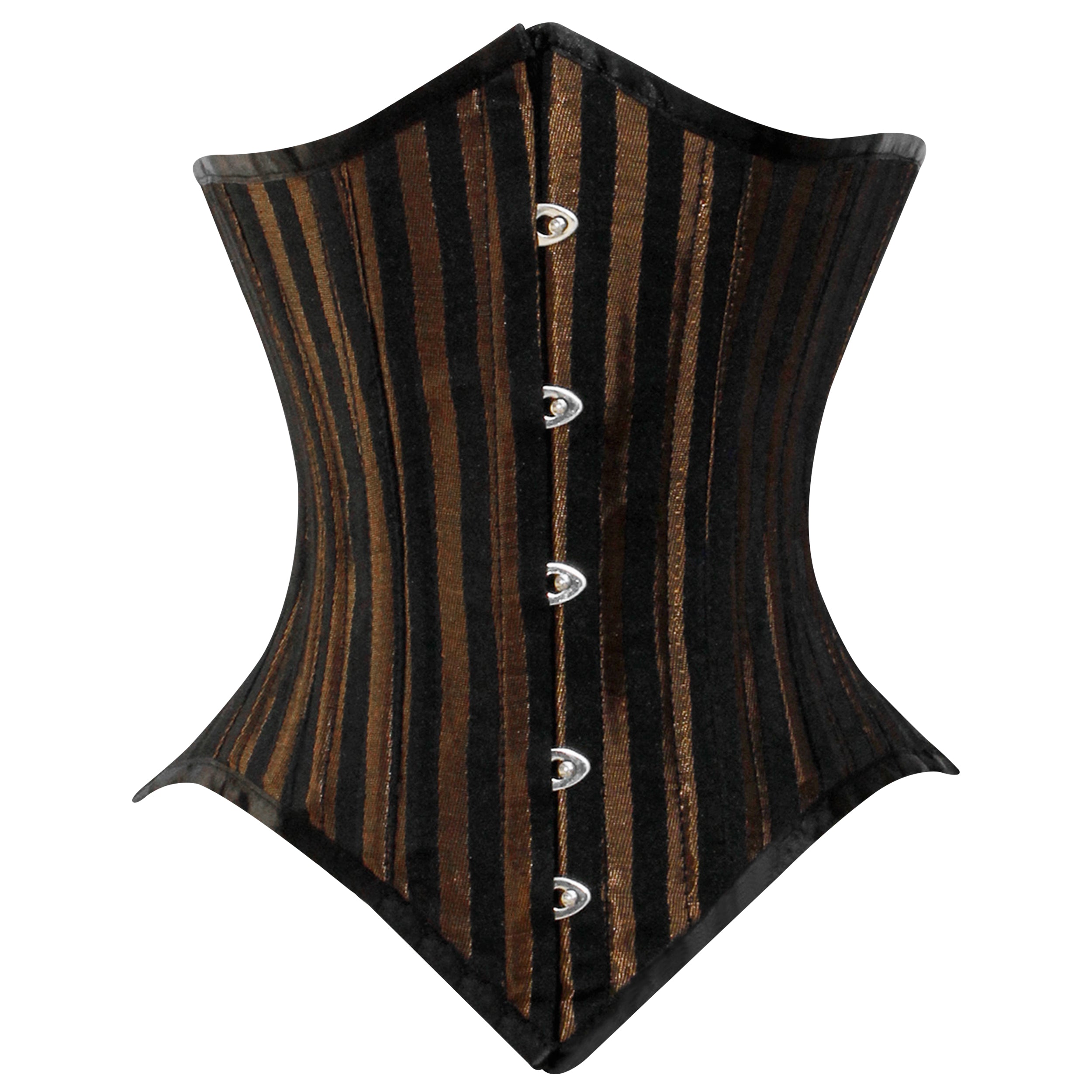 Brocade Lined Under bust Steel Boned Corset
