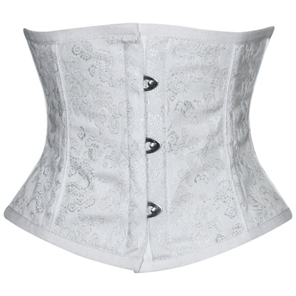 Blue Brocade Mini Cincher corset - Waist Trainer Short torso