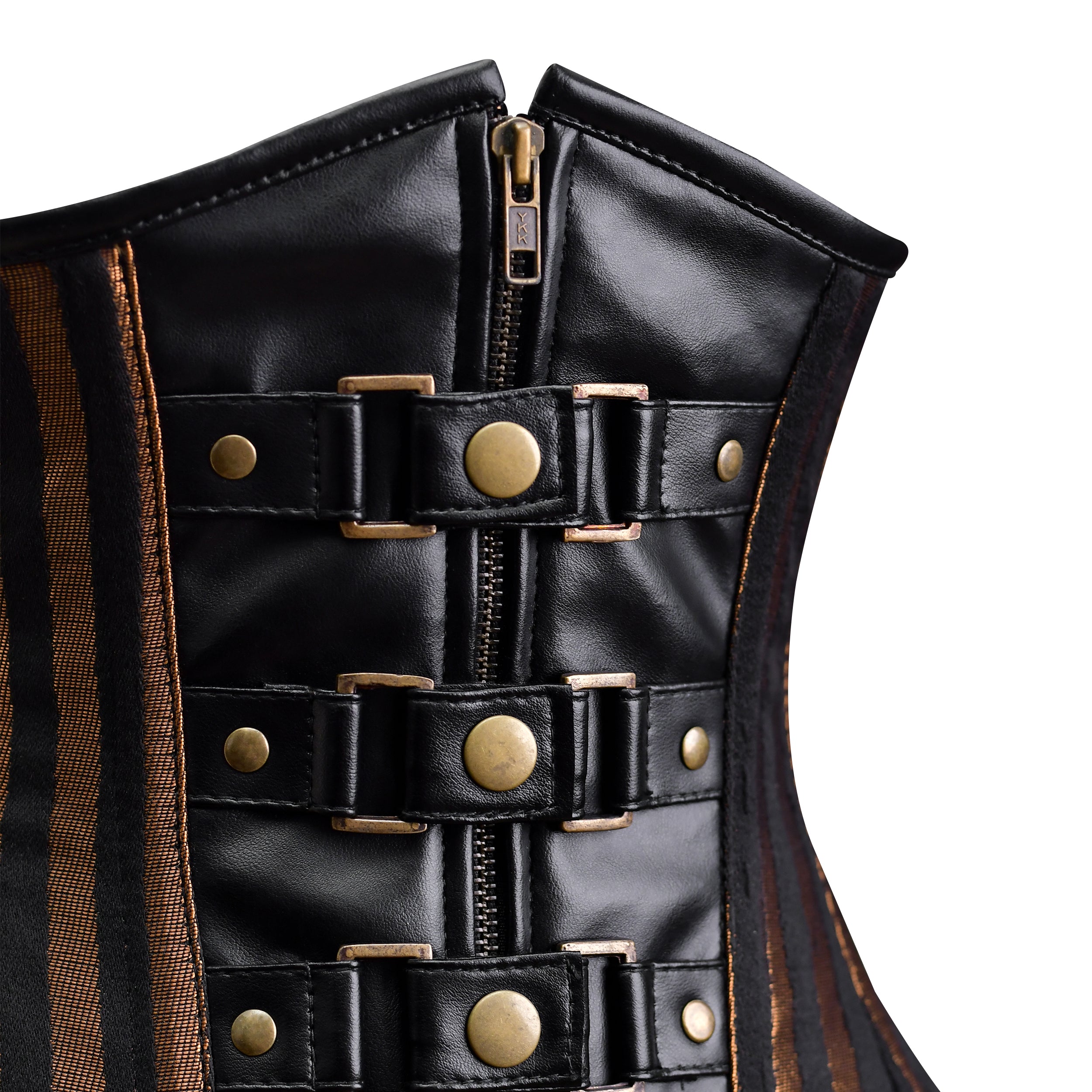 Brown Brocade Lacemade Under bust