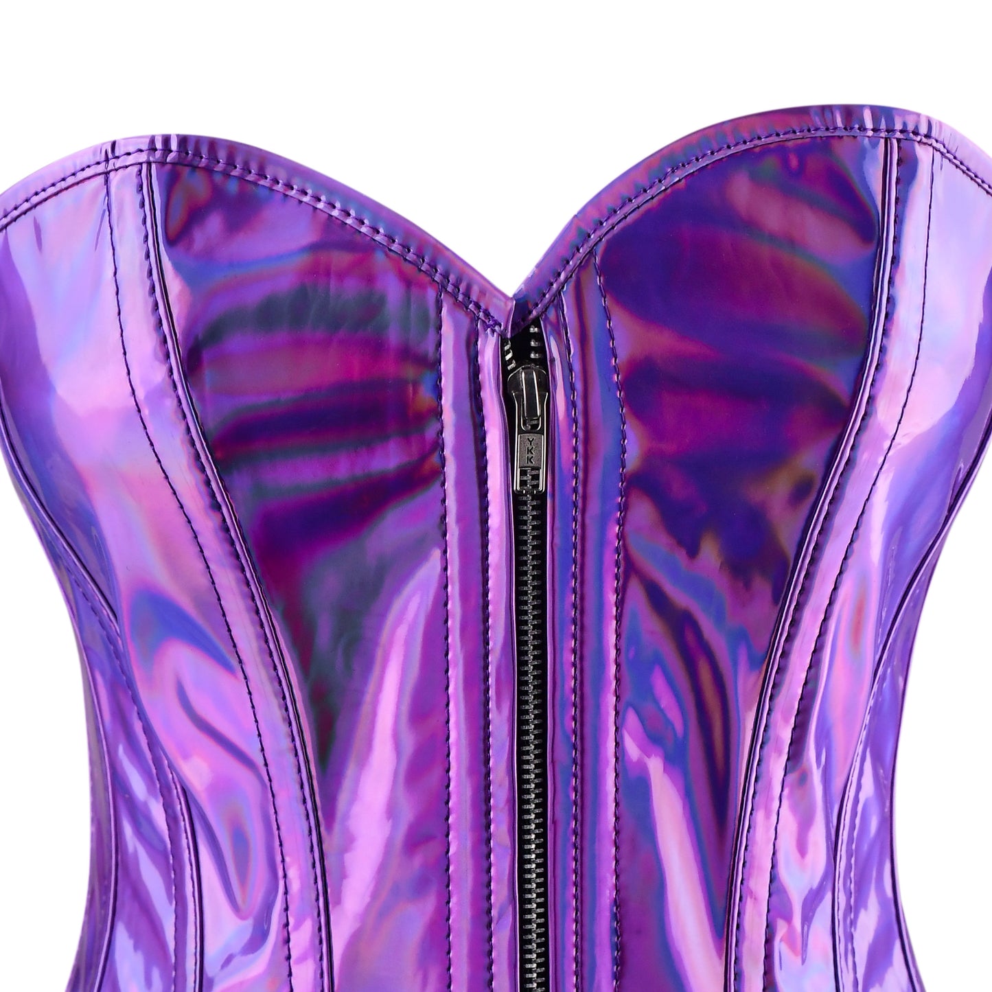 Nebula Amethyst Overbust Corset (Iridescent Violet)