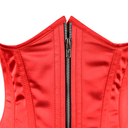 Scarlet Temptress Underbust Corset (Satin Red)