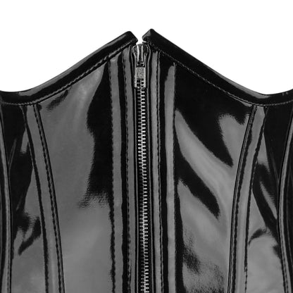 Black Gloss Vinyl Corset