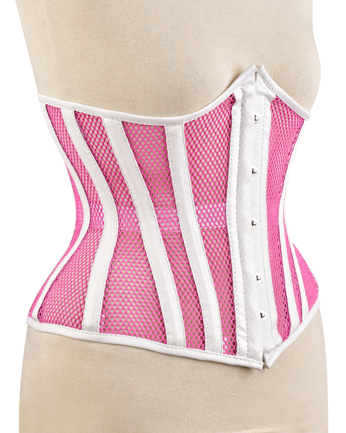 Medieval Sheer Steel-Boned Lace-Up Corset