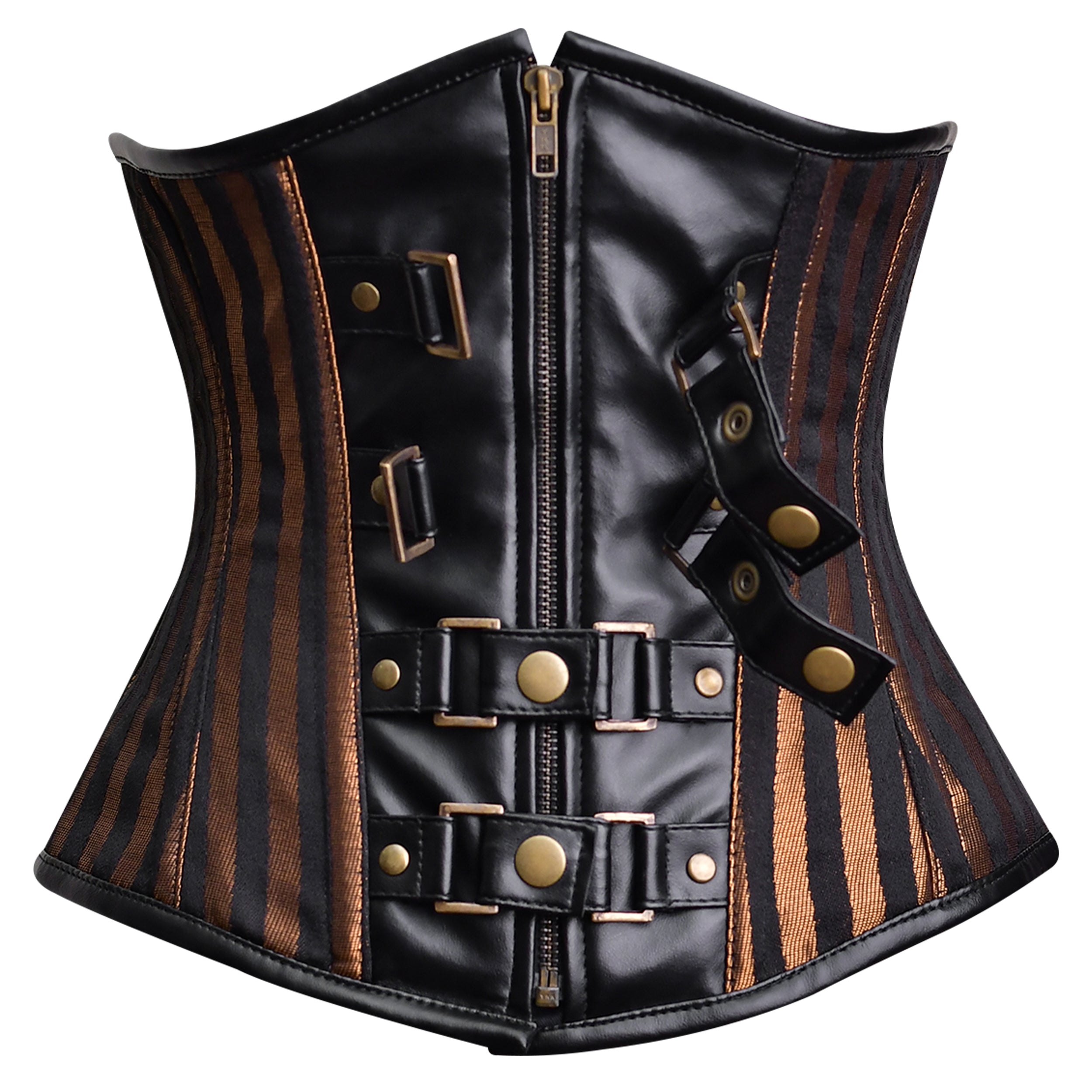 Brown Brocade Lacemade Under bust