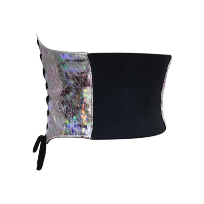 Pink crackle PVC Waist Training Corset Belt - Waist cincher