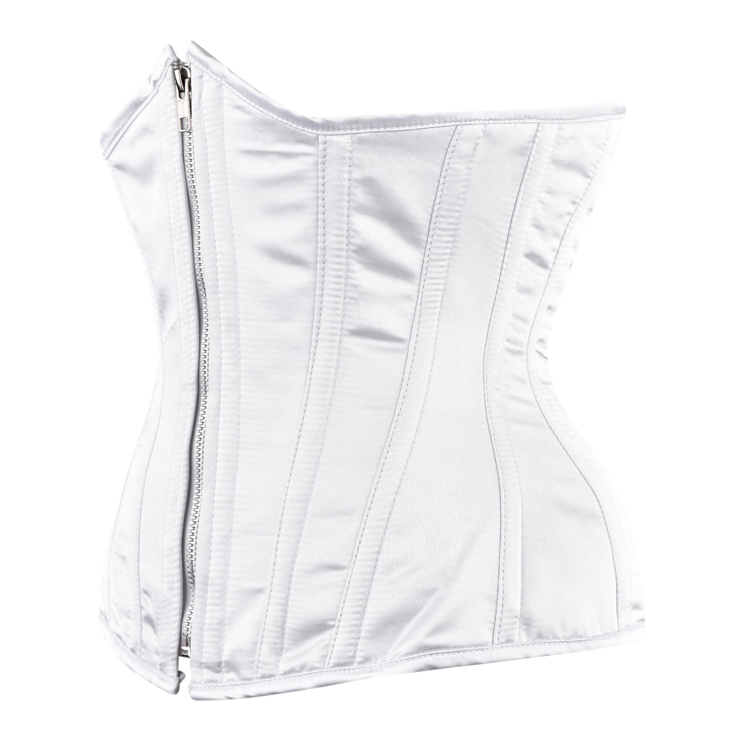 Ivory Enchantress Underbust Corset (Satin White)