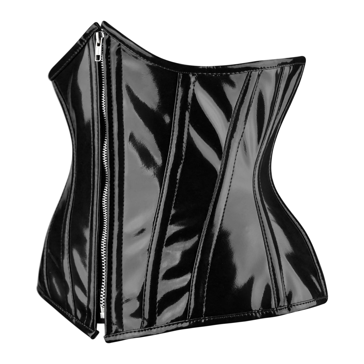Black Gloss Vinyl Corset