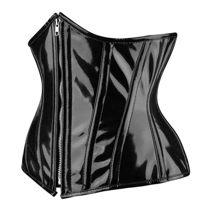 Black Gloss Vinyl Corset