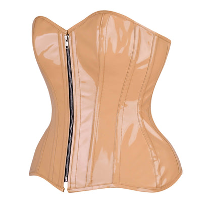 The Nude Leather Over Bust Corset Top