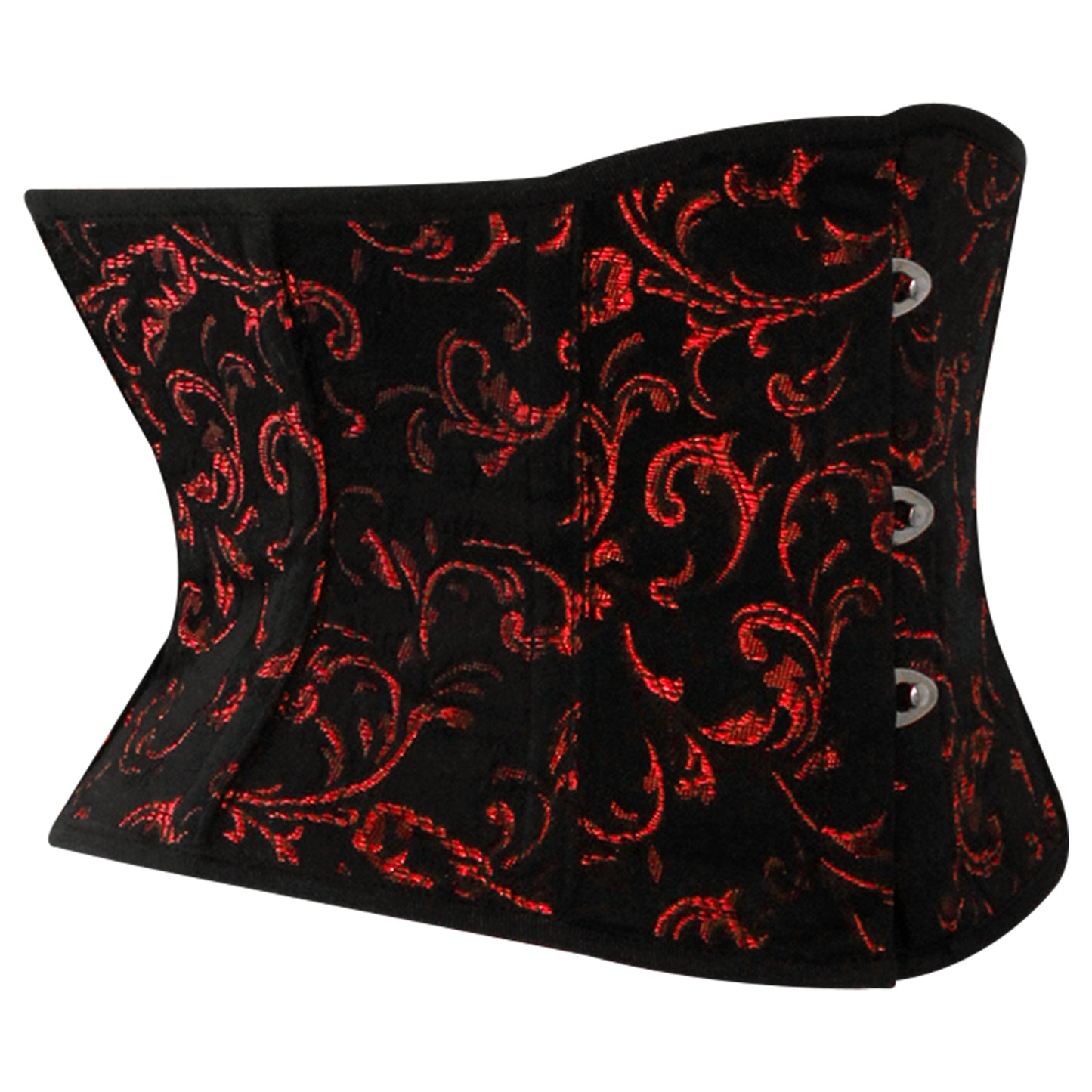 Red Brocade Mini Cincher corset - Waist Trainer Short torso