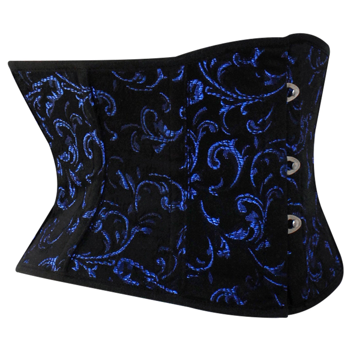 Blue Brocade Mini Cincher corset - Waist Trainer Short torso