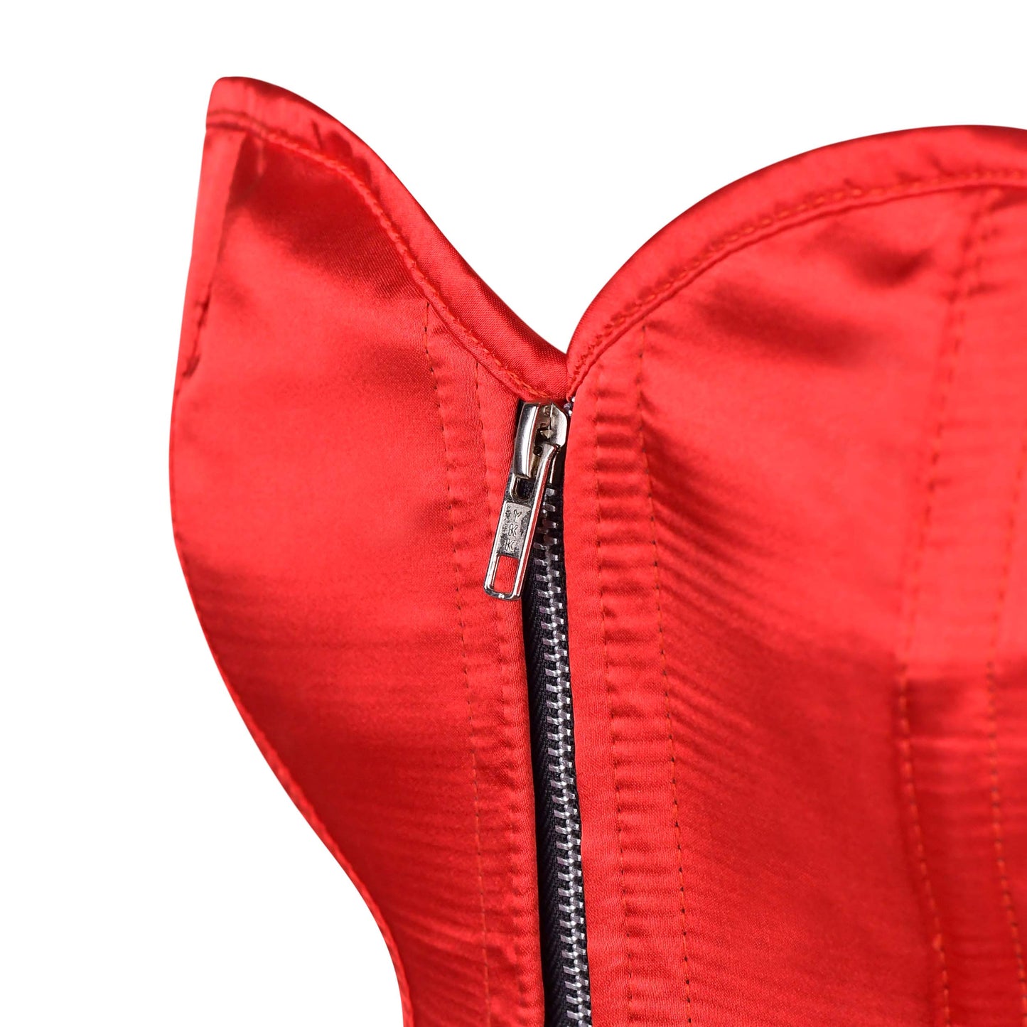 Red Satin Over Bust Corset