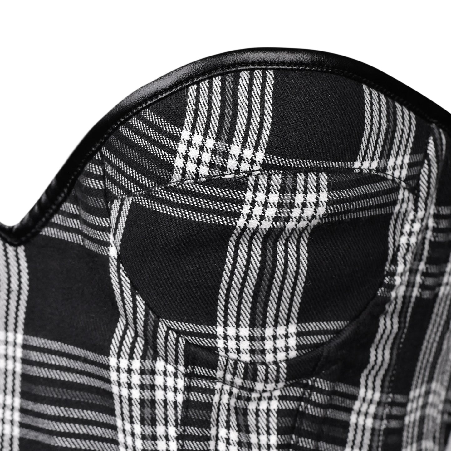 Black & White Plaid Corset Dress