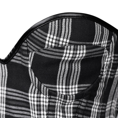 Black & White Plaid Corset Dress